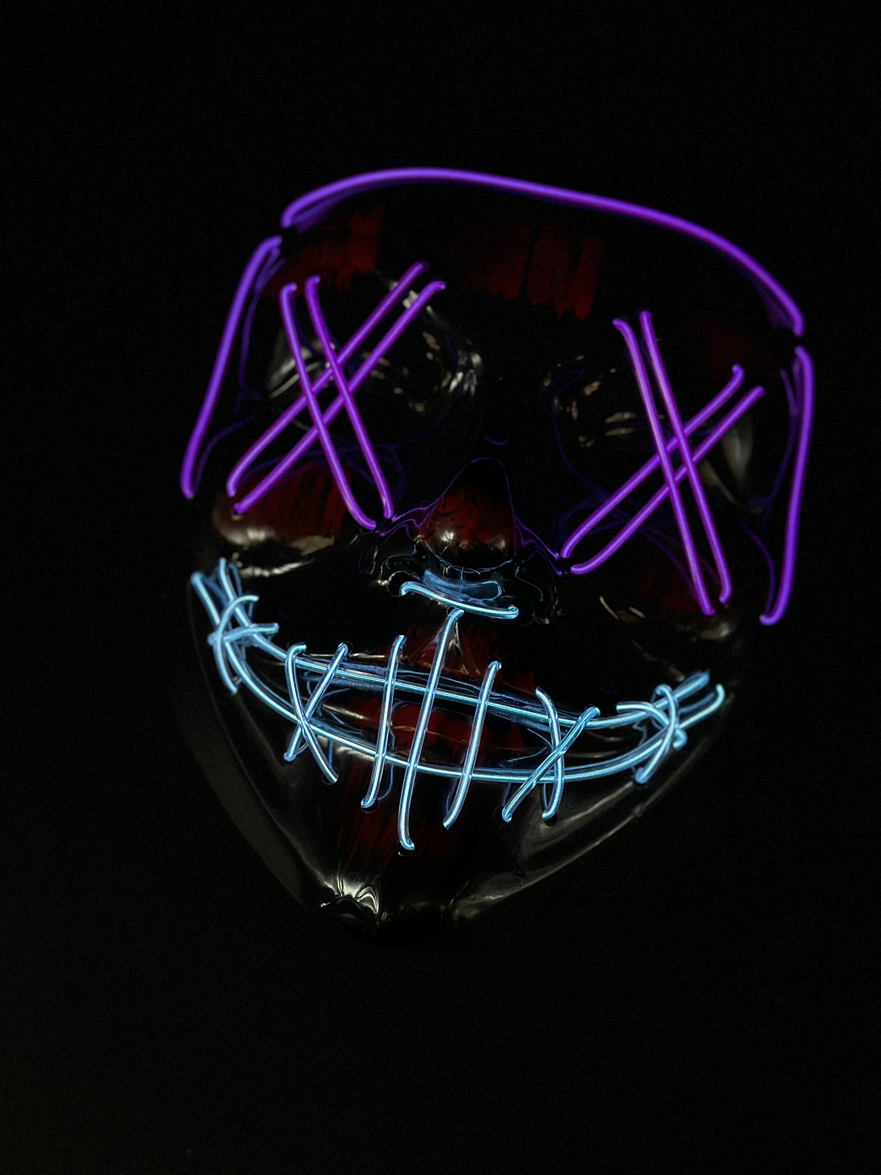 Neon Voltage - Purple Blue LED Mask
