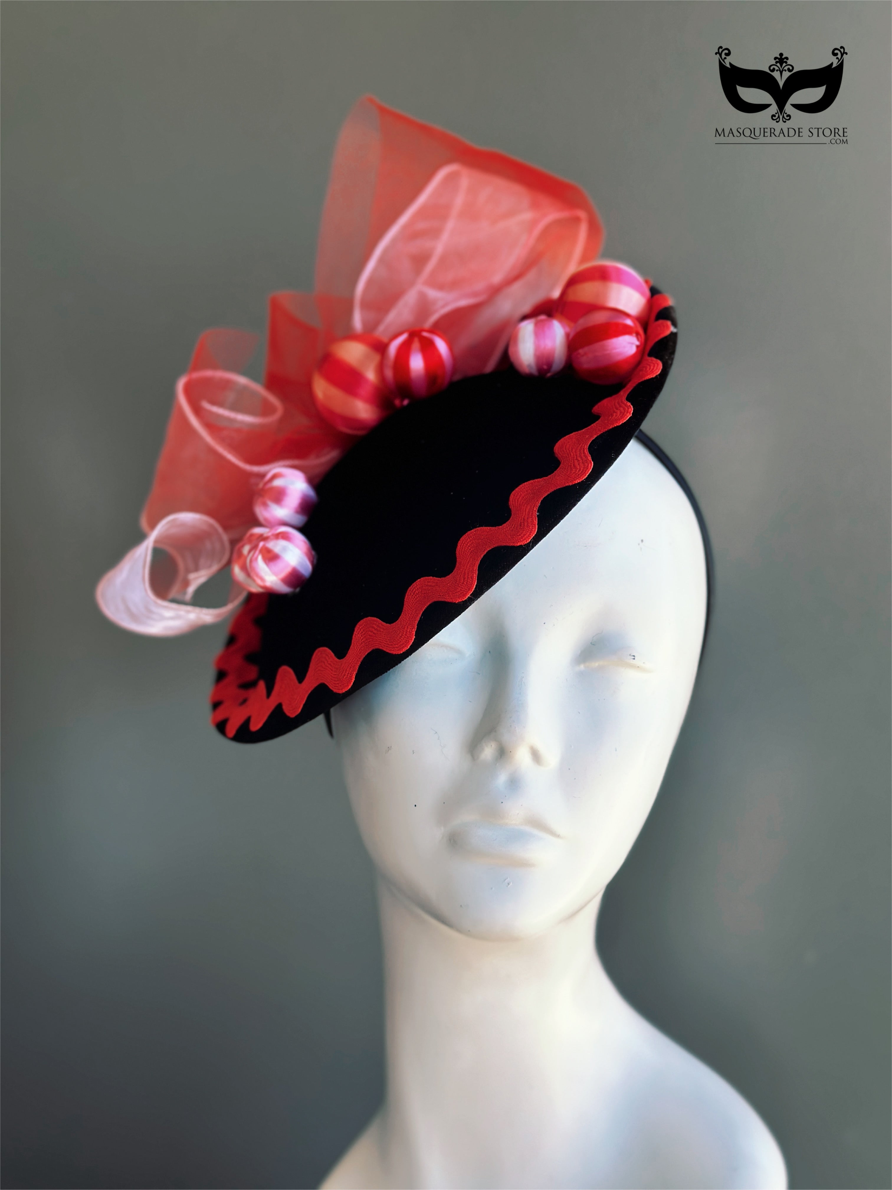 Midnight Bauble Holiday Fascinator
