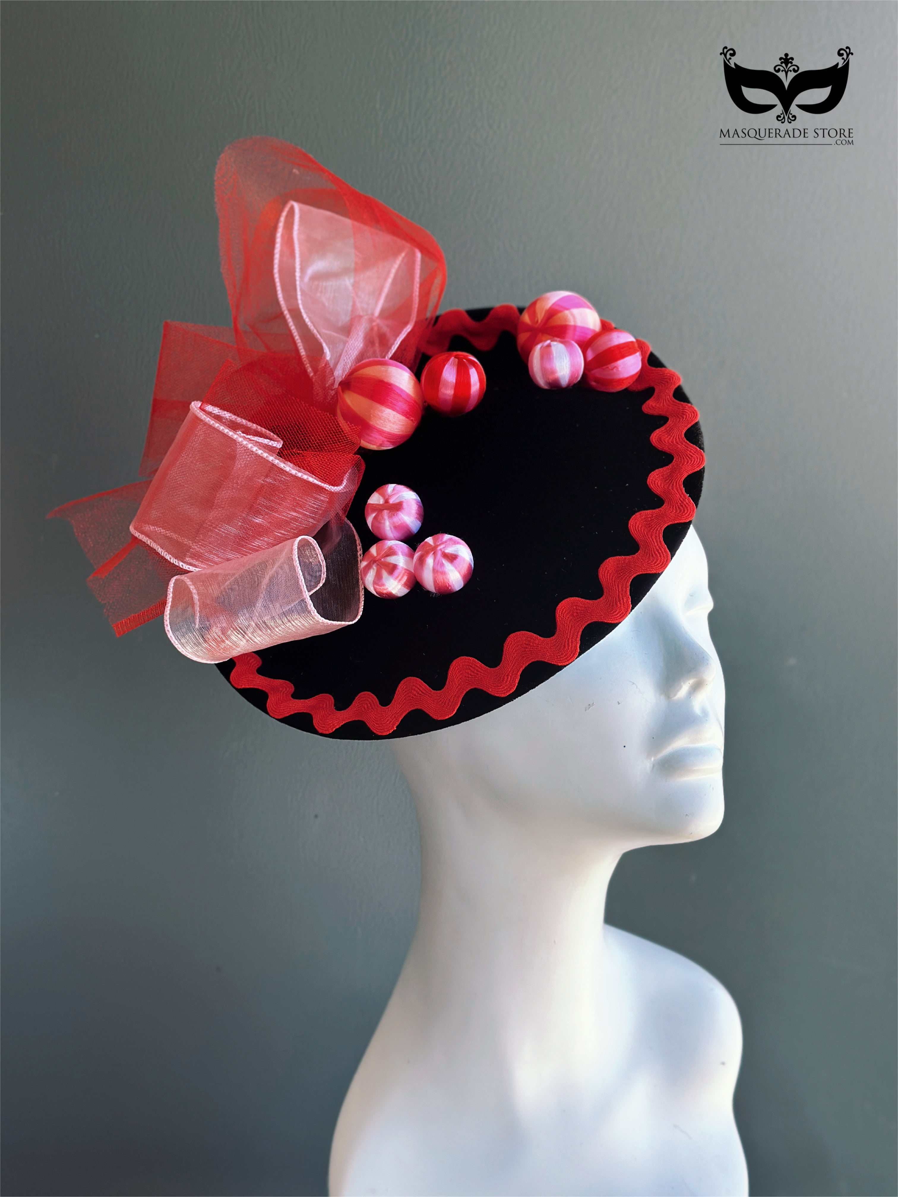 Midnight Bauble Holiday Fascinator