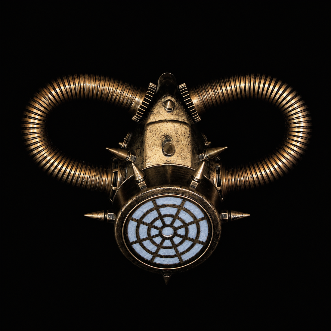 Golden Ironveil Steampunk Gas Mask