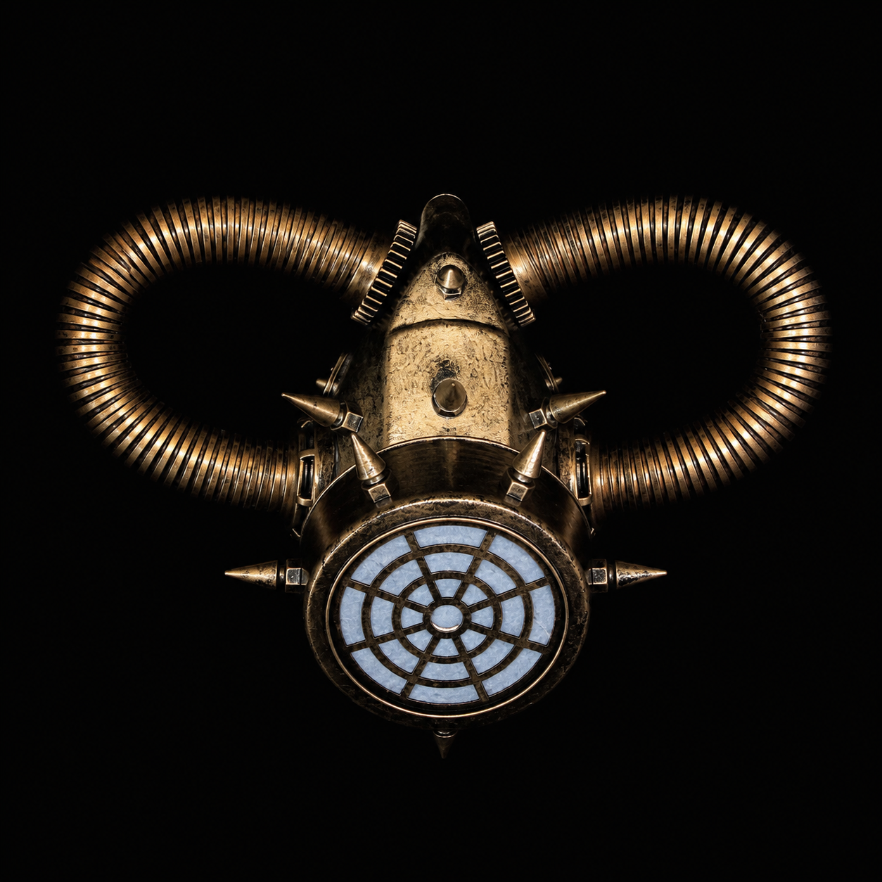 Golden Ironveil Steampunk Gas Mask