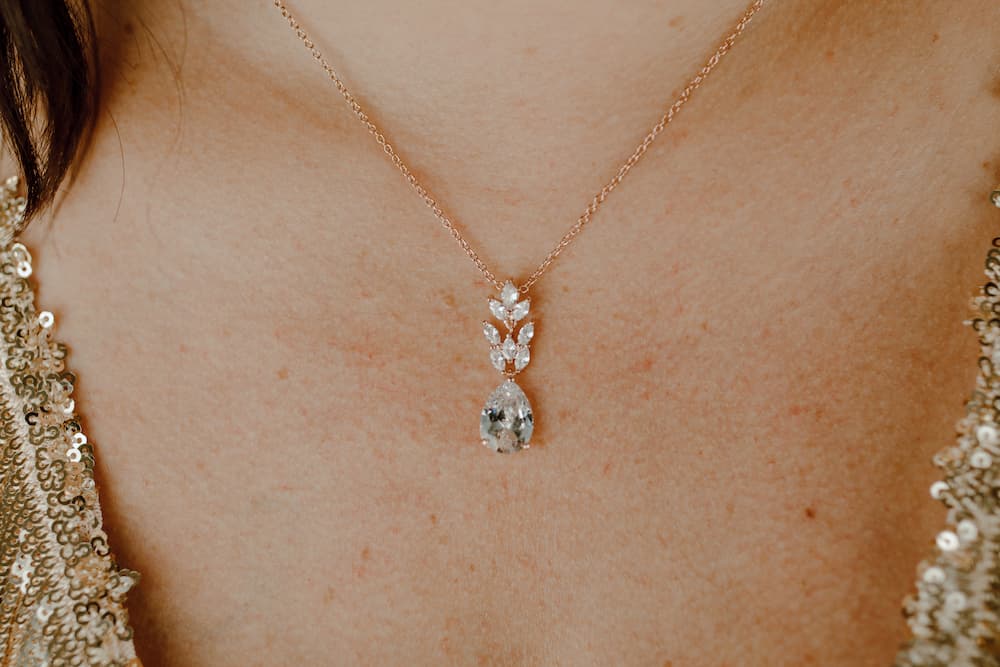 Crystal Teardrop Necklace