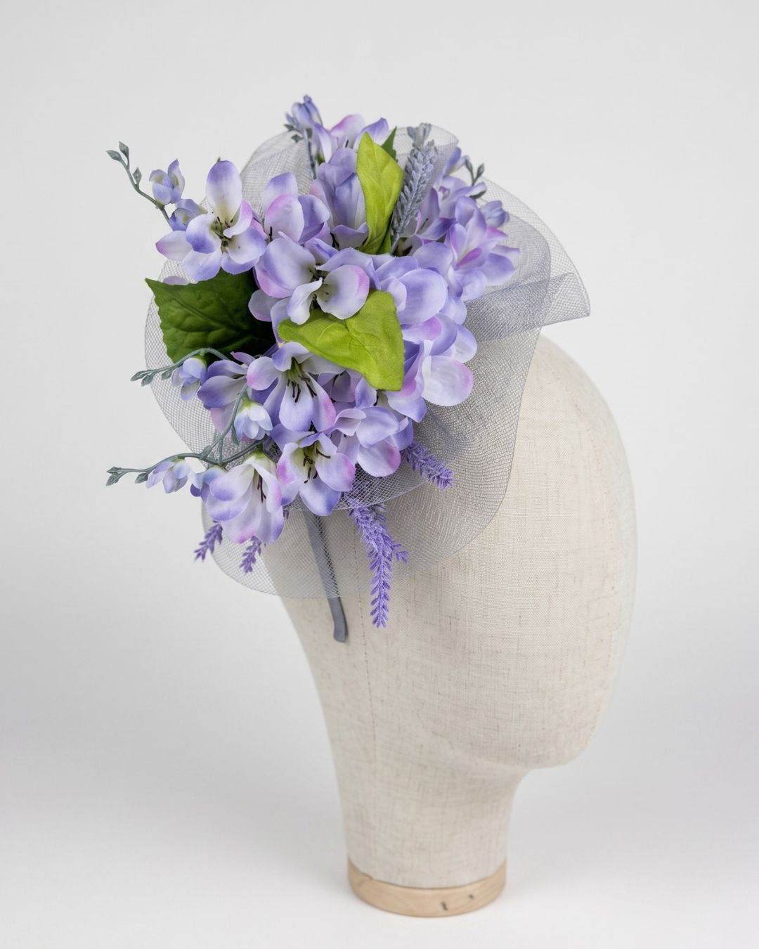 Lavender Meadow Fascinator - Purple