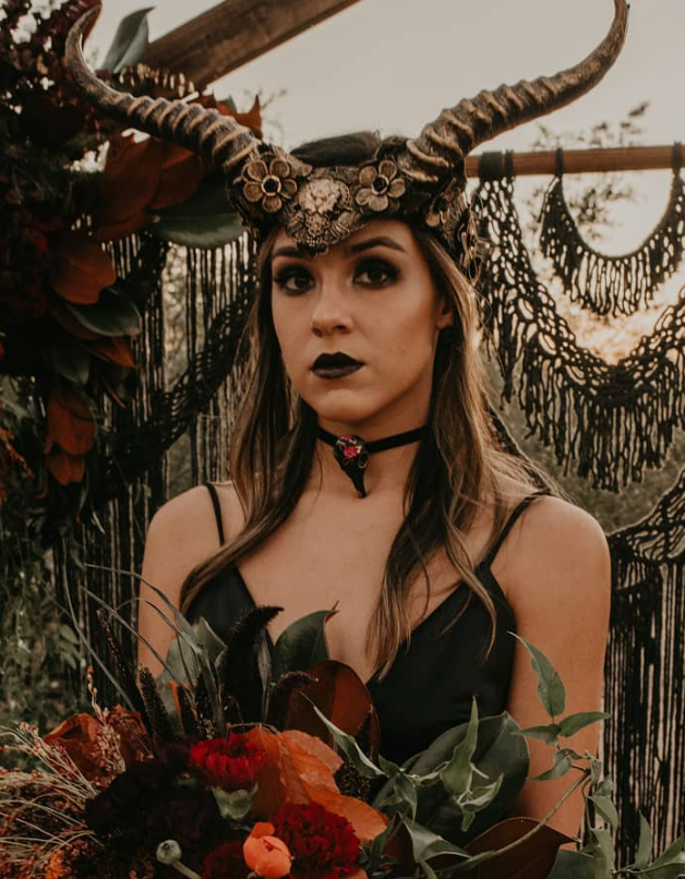 Women's Black Ram Headpiece | Masquerade Store Rose gold Women's Black Ram Headpiece | Masquerade Store Rose gold
