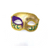 Mardi Gras masquerade men mask with gold glitter mask