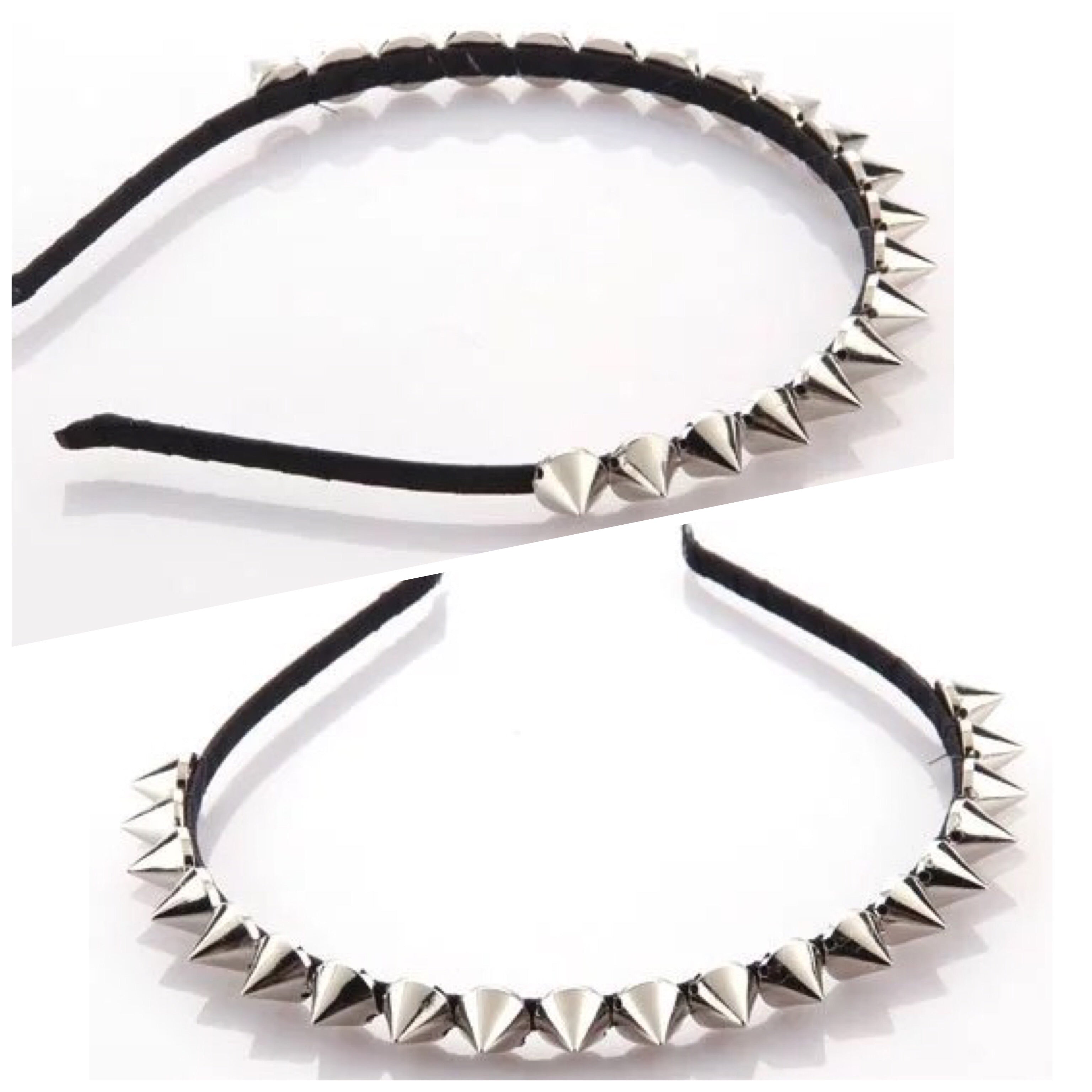 Studded Headband - Silver