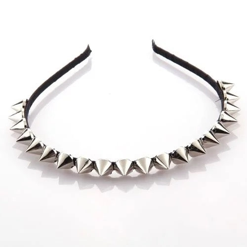 Studded Headband - Silver