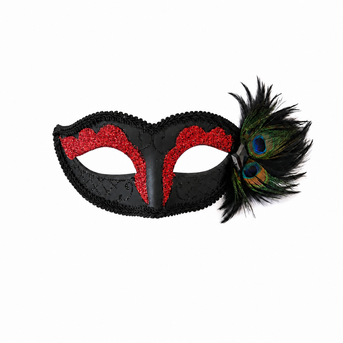 Red Plumage – Peacock Feathers