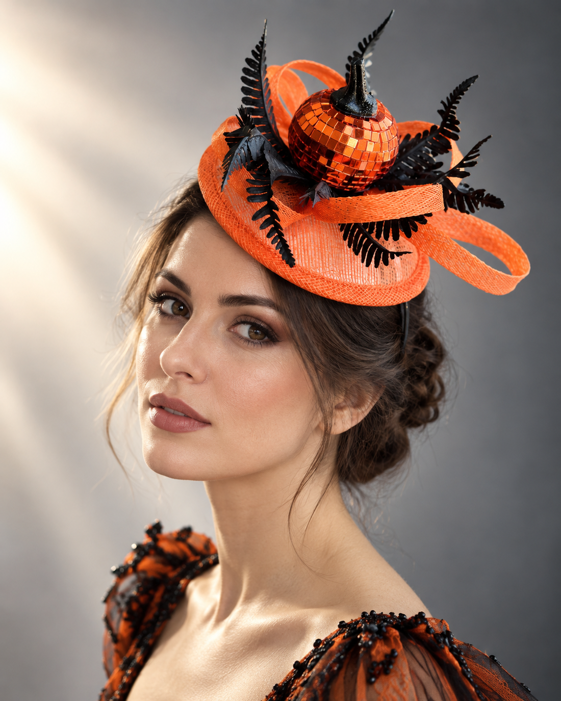 October Ember Fascinator