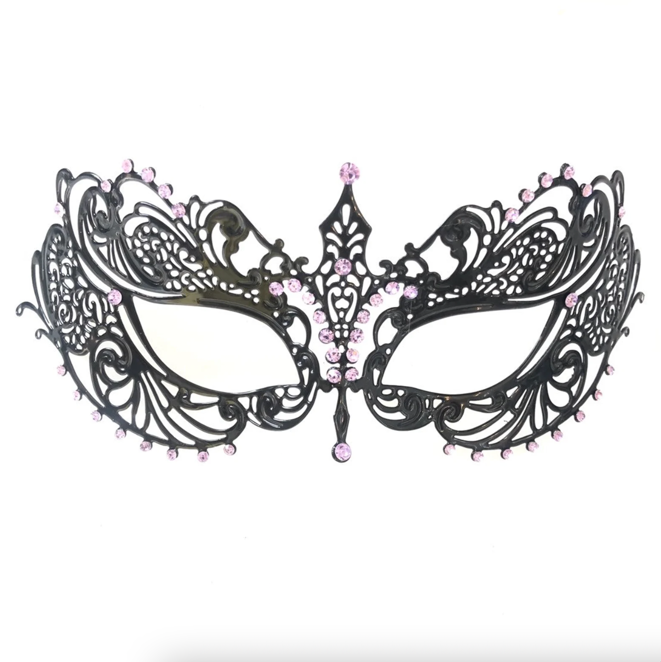 Ana Black Metal Mask - Customized