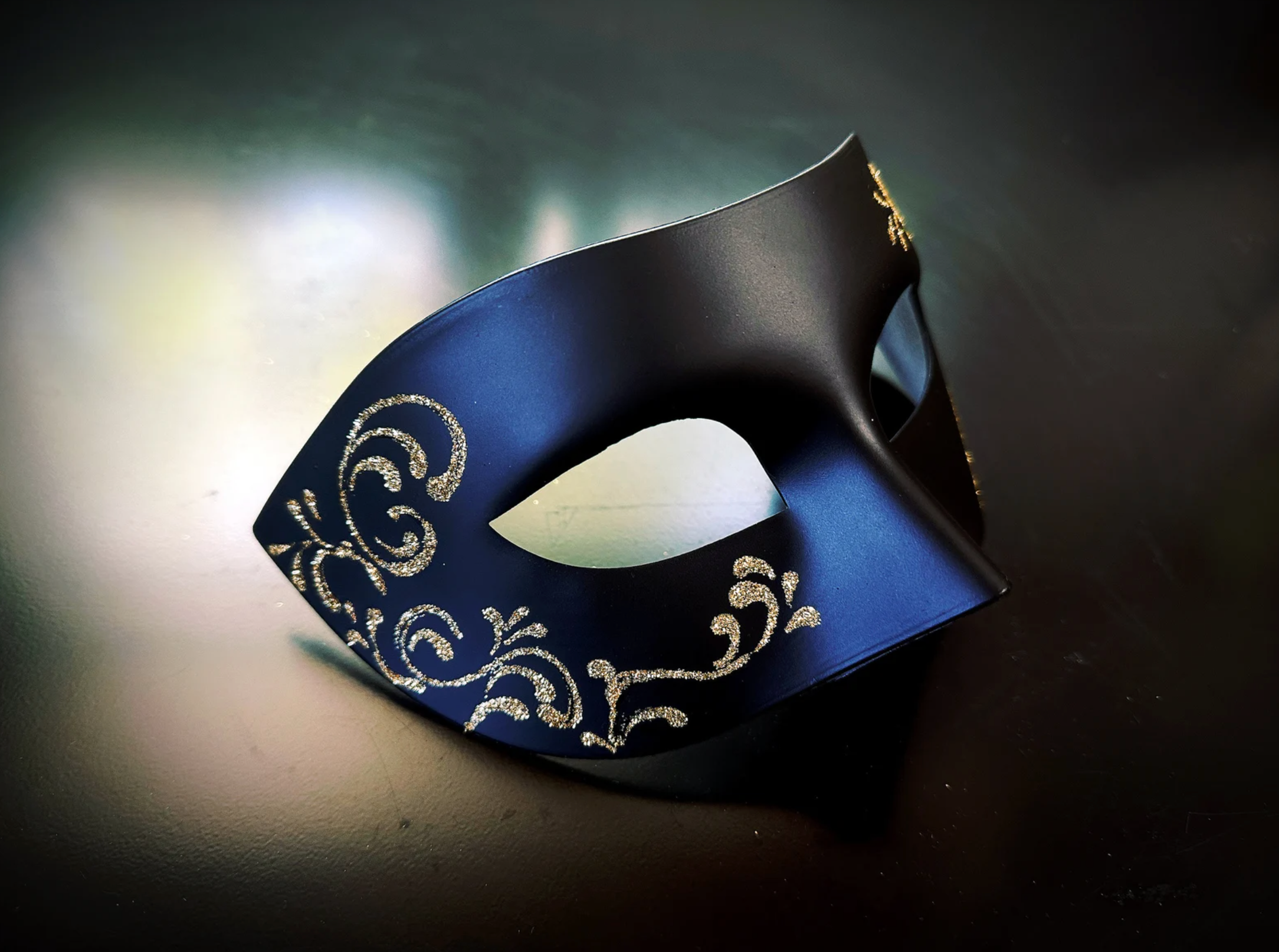 Noir Elegance - Gold Black Butterfly