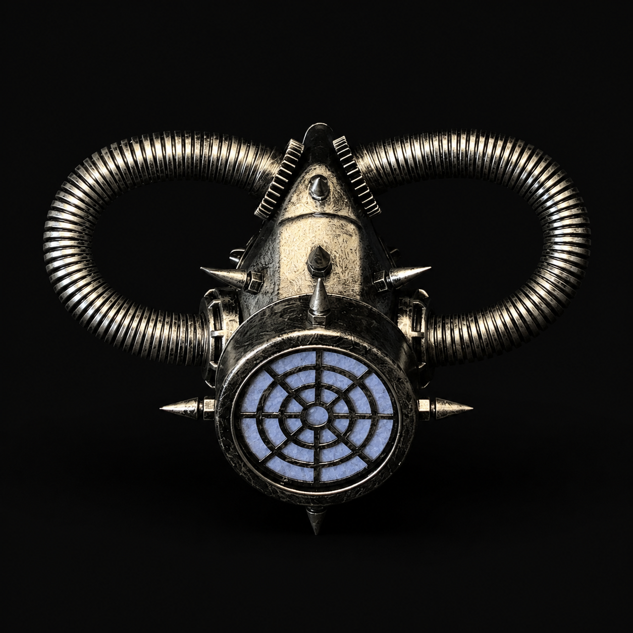 Silver Ironveil Steampunk Gas Mask