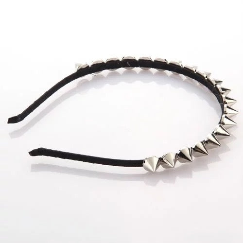 Studded Headband - Silver