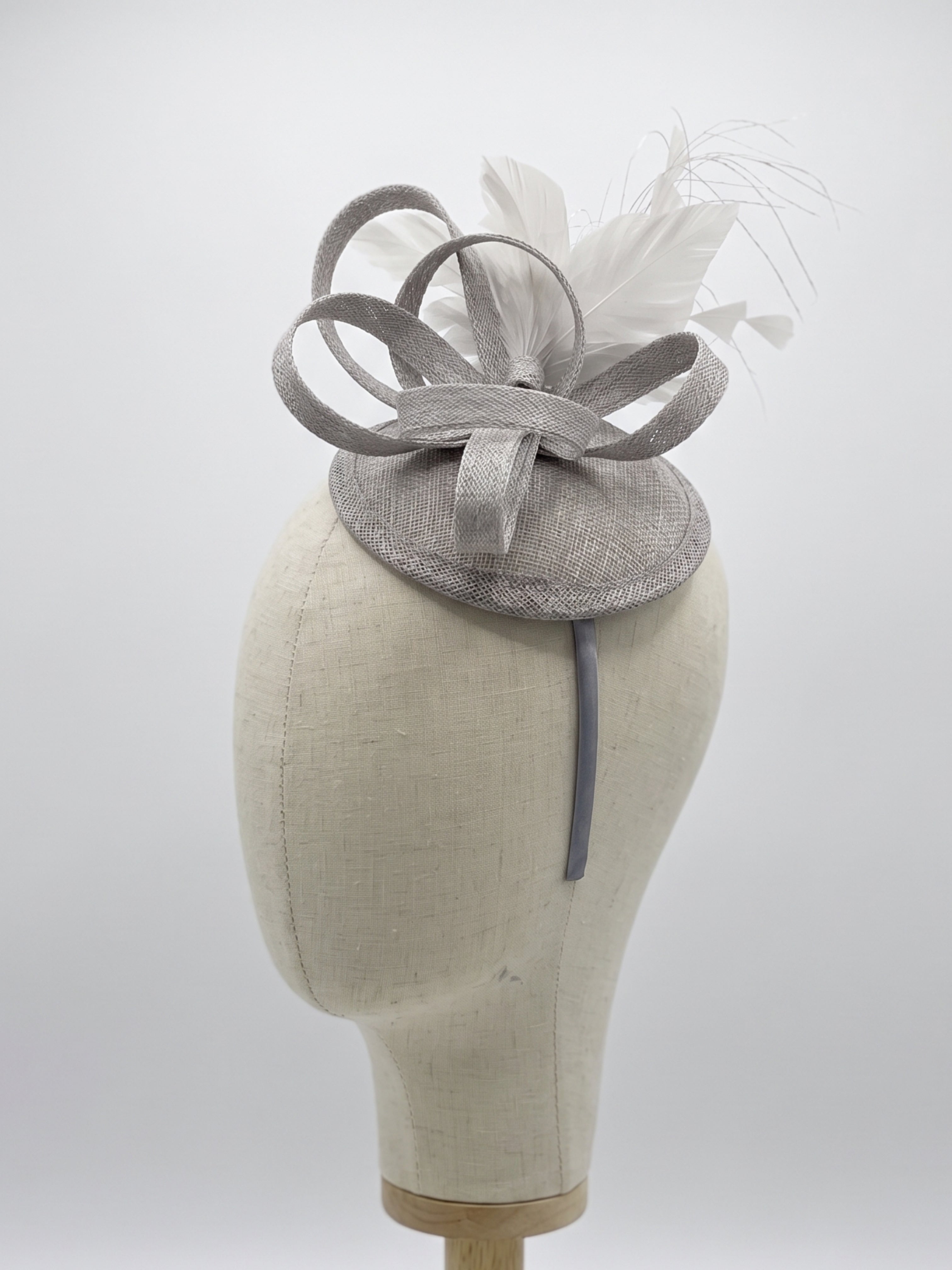 Tea Party Fascinator - Silver