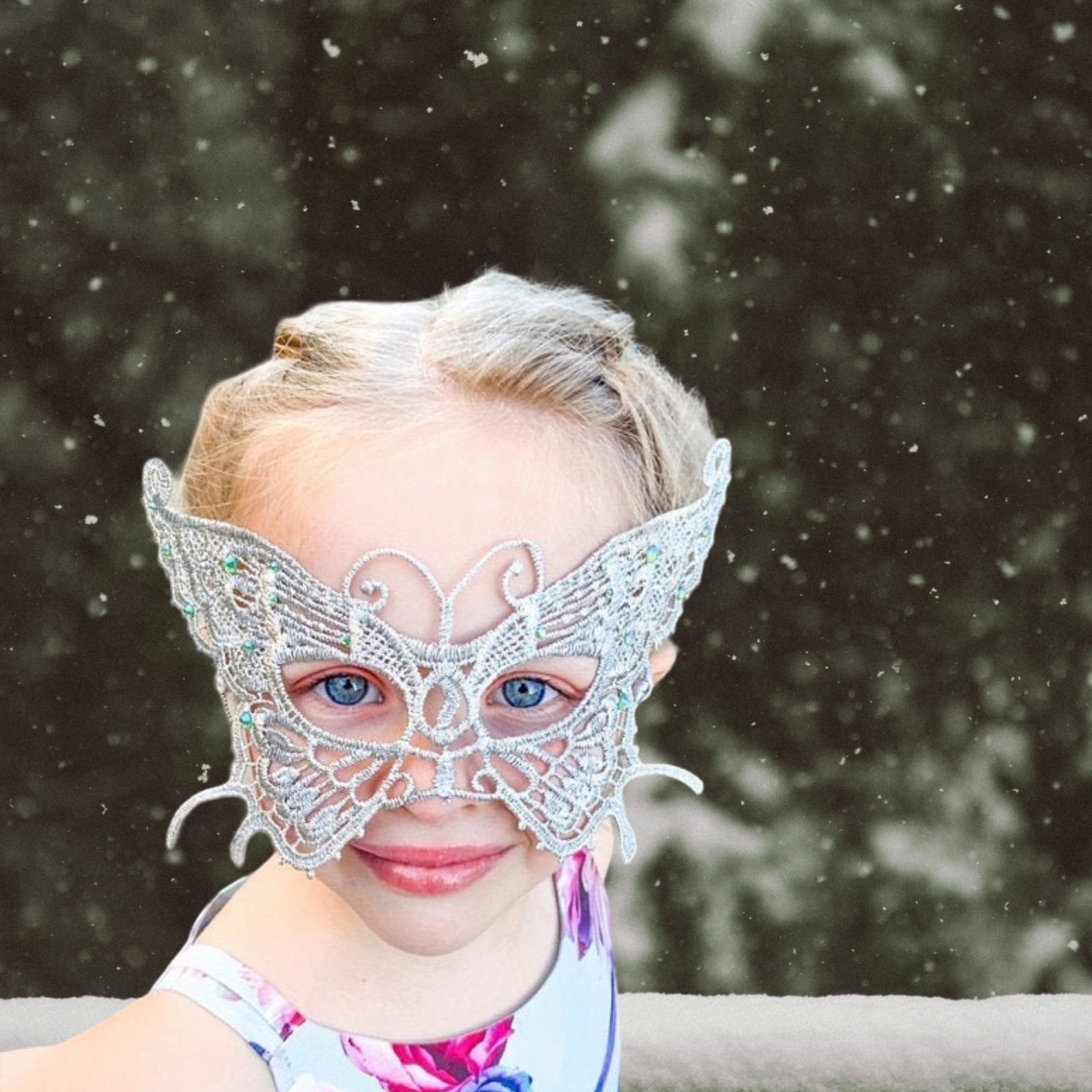 butterfly lace mask for toddlers