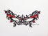 Elegant black butterfly lace masquerade mask with rhinestones for women’s prom, ball, or party.