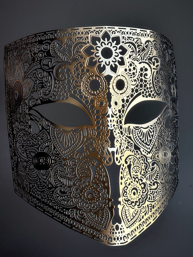 Golden Eclipse Ombre Full-Face Mask