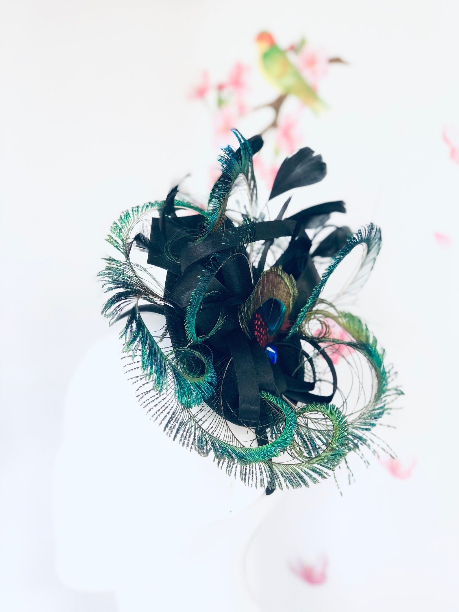Medium Peacock Fascinator