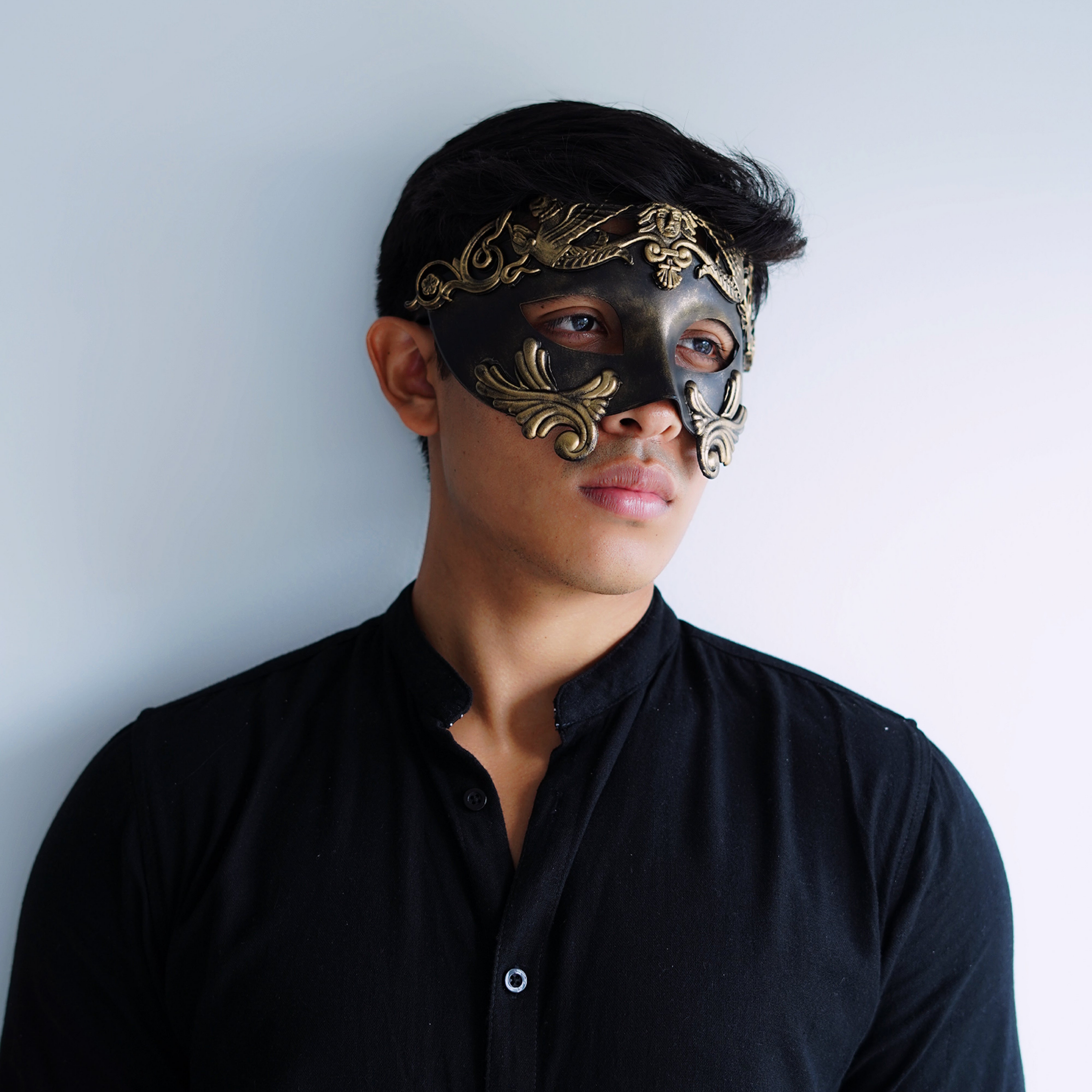 Gladiator Mask - Bronze/Black