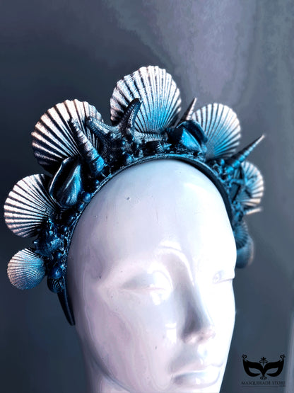 mermaid headpiece deep blue sea