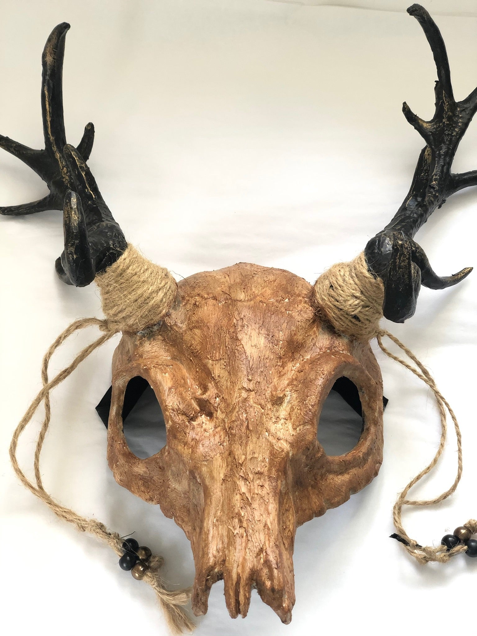 deer antler motorcycle helmet Norse Hunter - Antler Skull Headdress