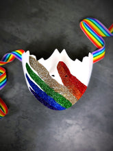 Rainbow glitter mask for LGBTQ Pride celebrations and events