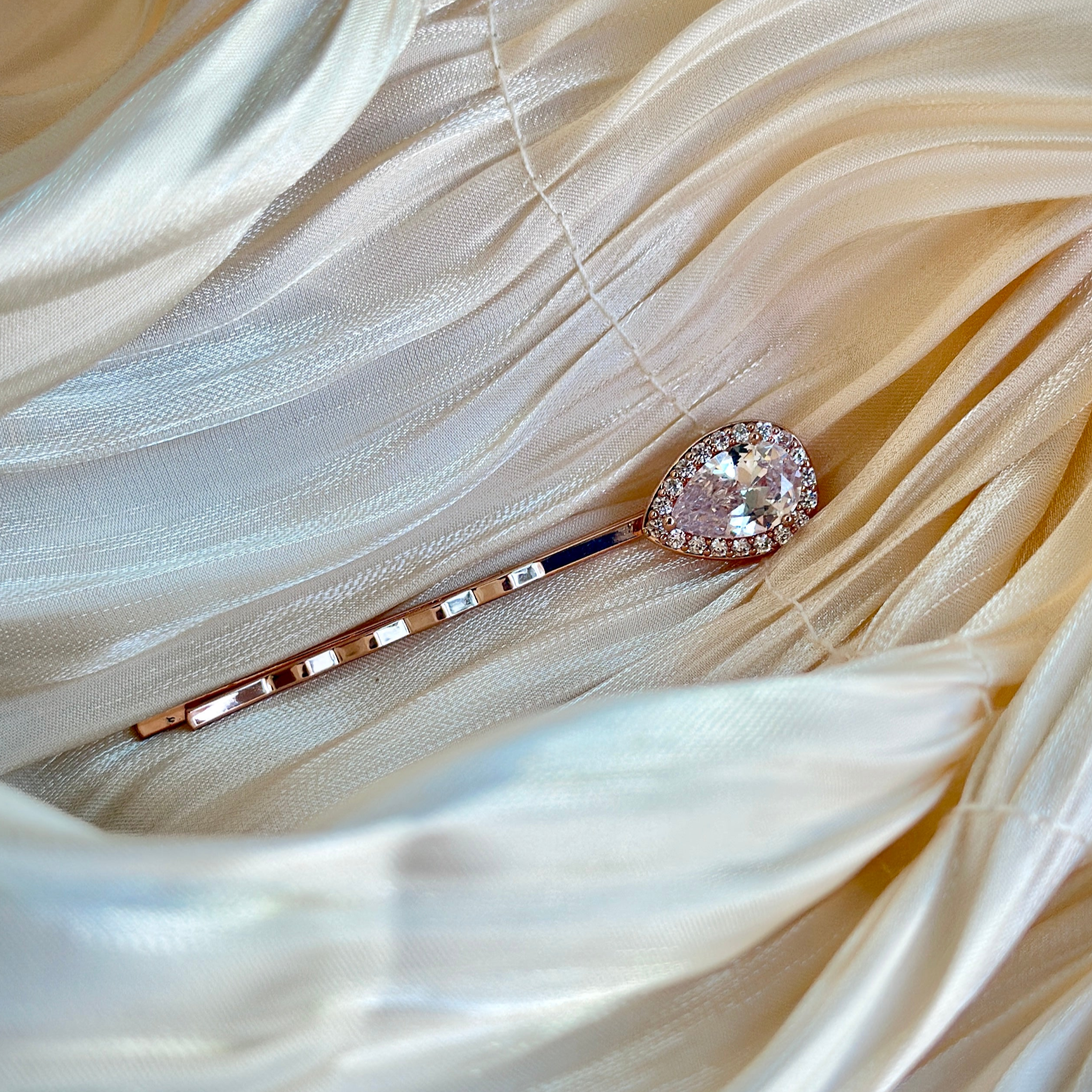 Crystal - Hairpin PAIR (Rose Gold)