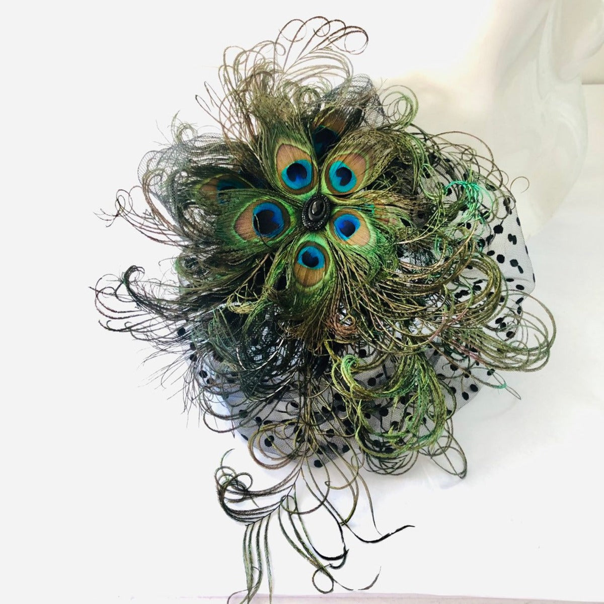 Large Peacock Fascinator