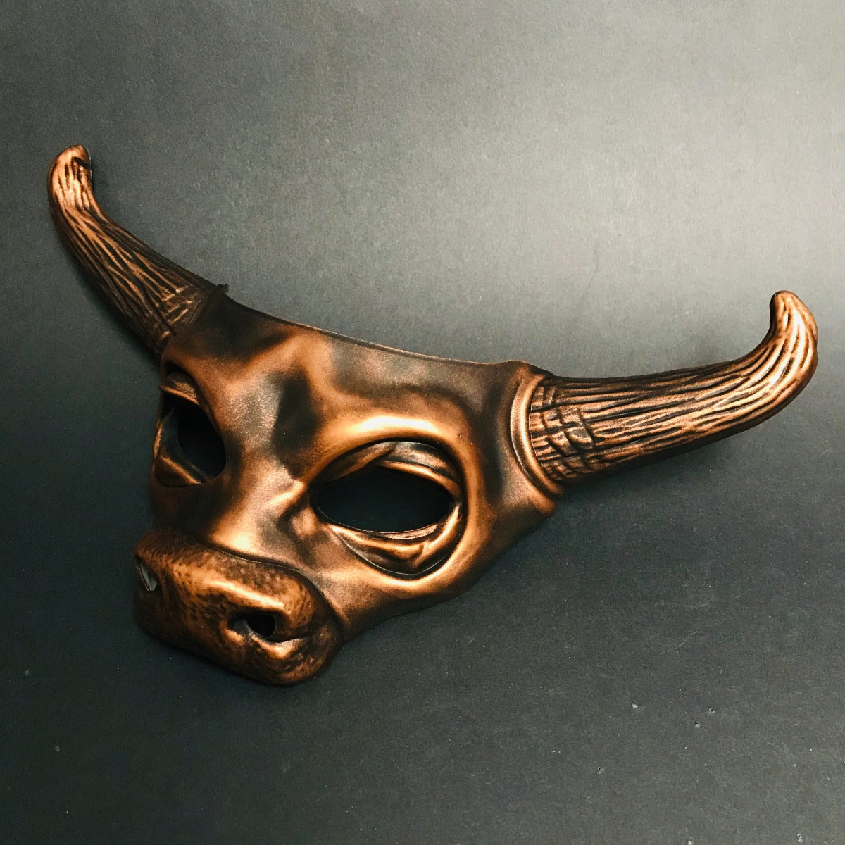 Bull Horn Mask - Copper