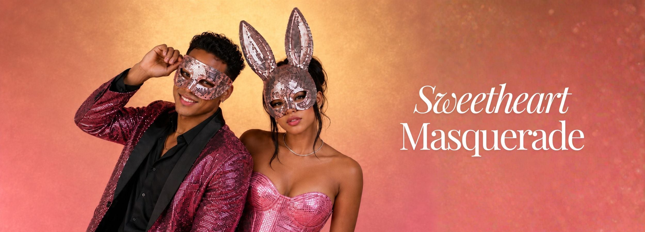Pink Masquerade Masks