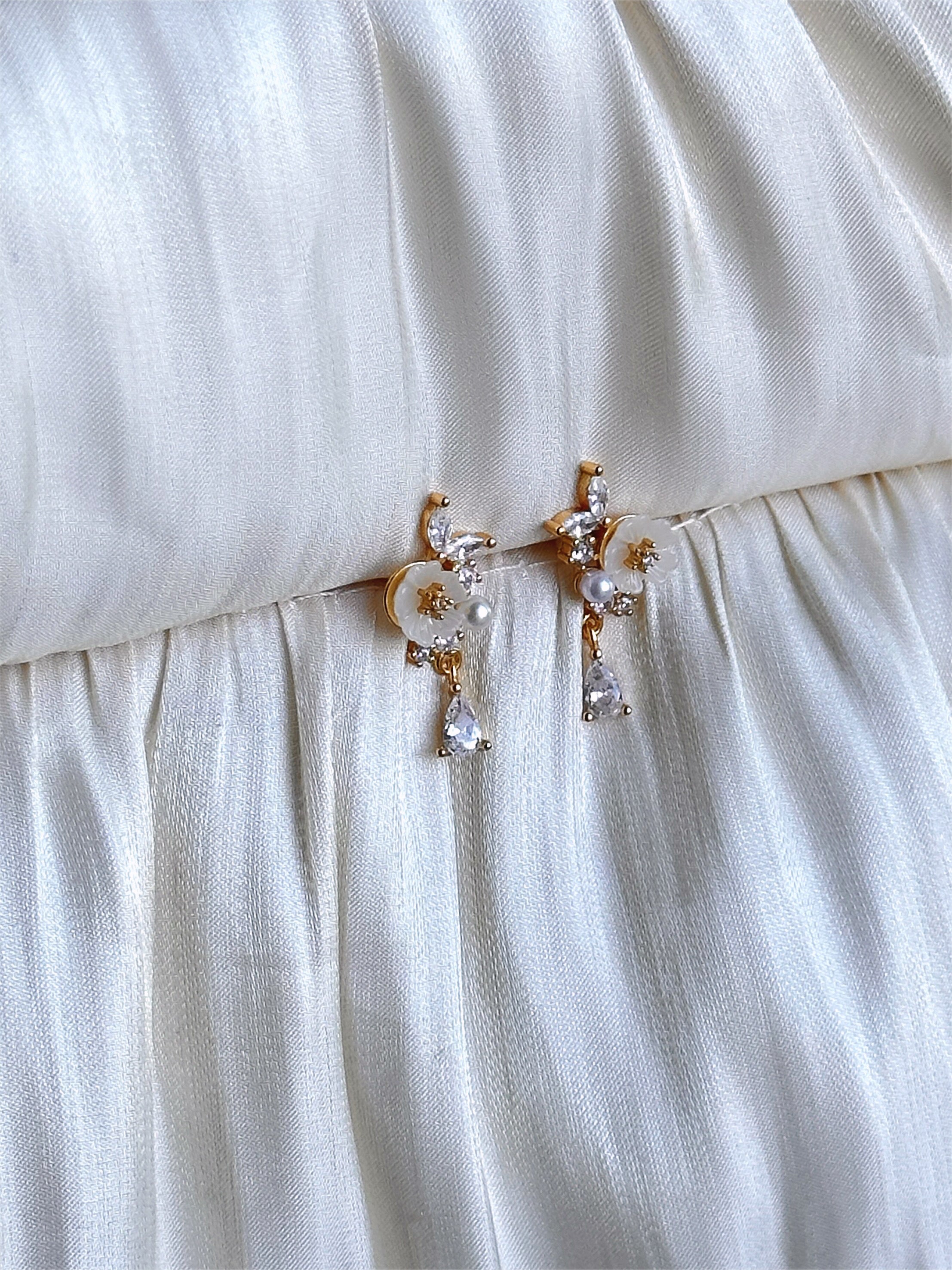 Blossom Pearl Drop Earrings