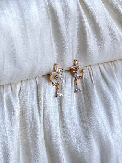 Blossom Pearl Drop Earrings