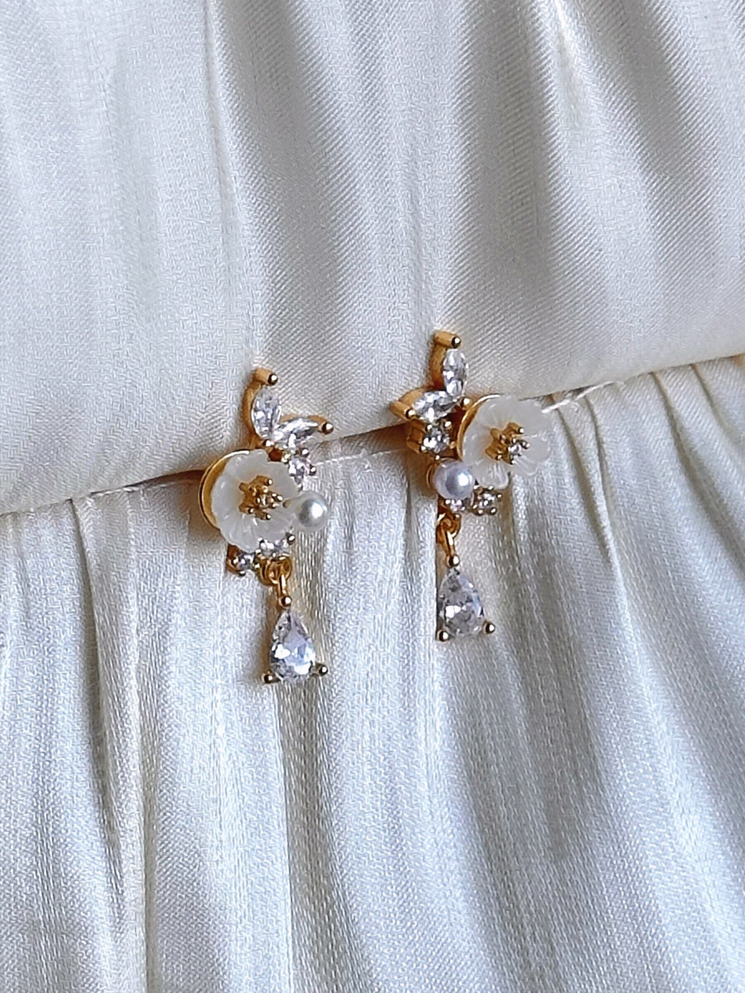 Blossom Pearl Drop Earrings