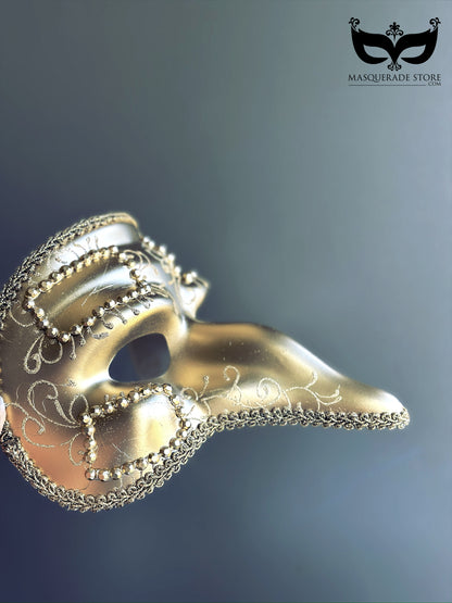 Golden Plague Wings - Mens Gold Plague Mask