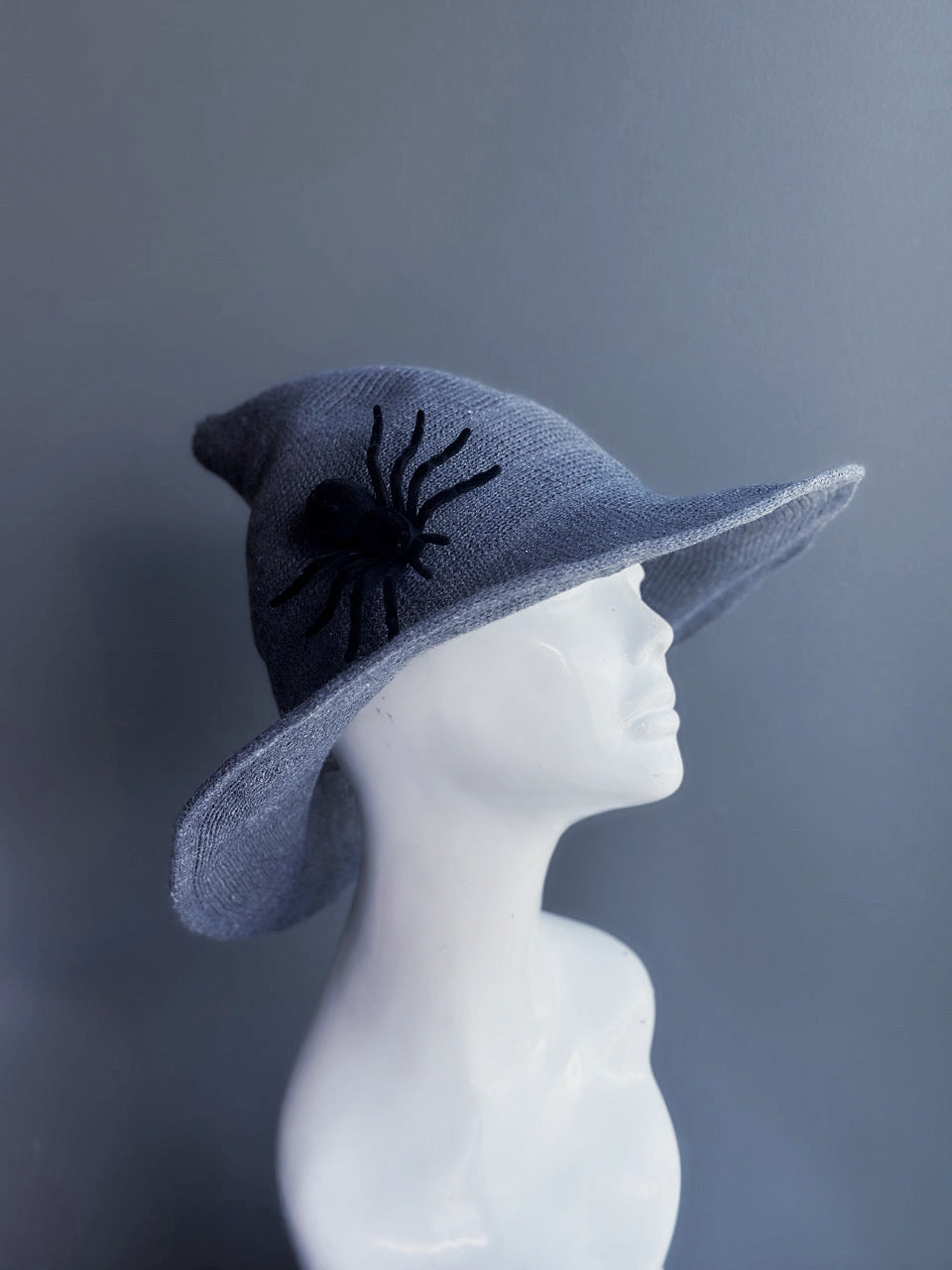 Wooly Witch Hat - Gray