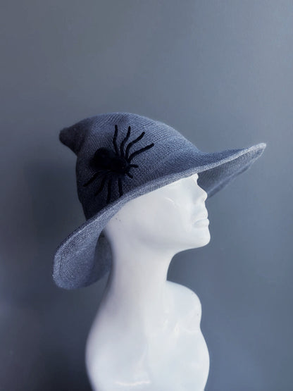Wooly Witch Hat - Gray