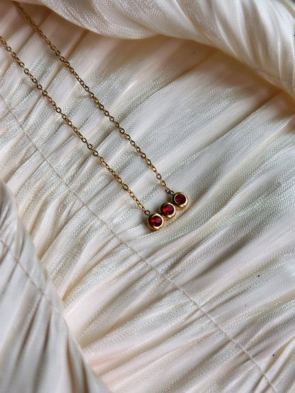 Amara – Necklace (Ruby Red)