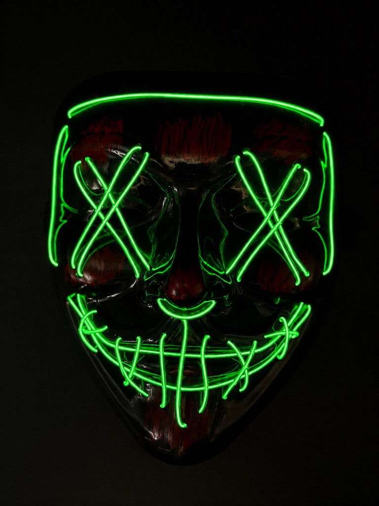 Neon Purge - Green Voltage LED Mask