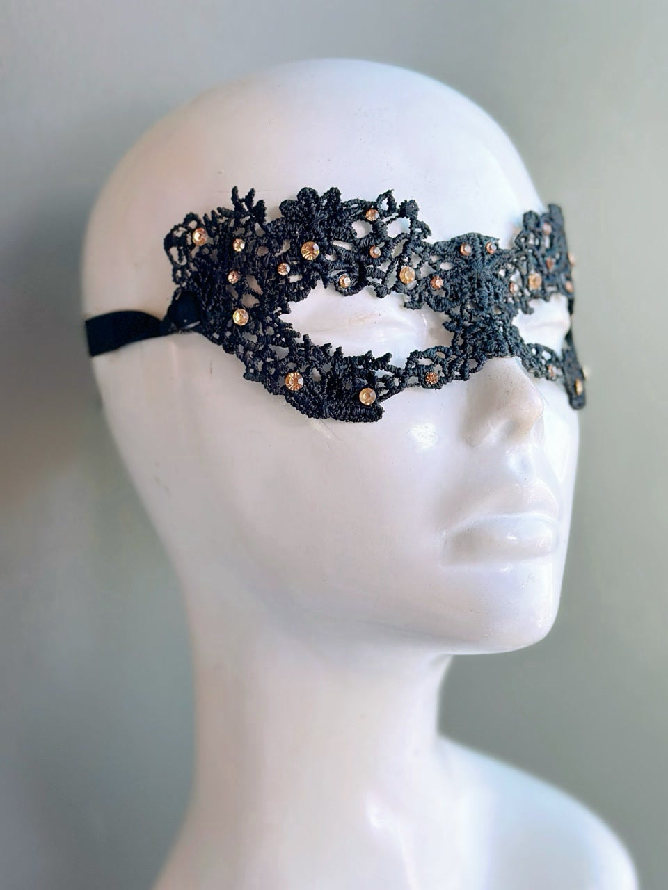 Princess Lace Mask - Black