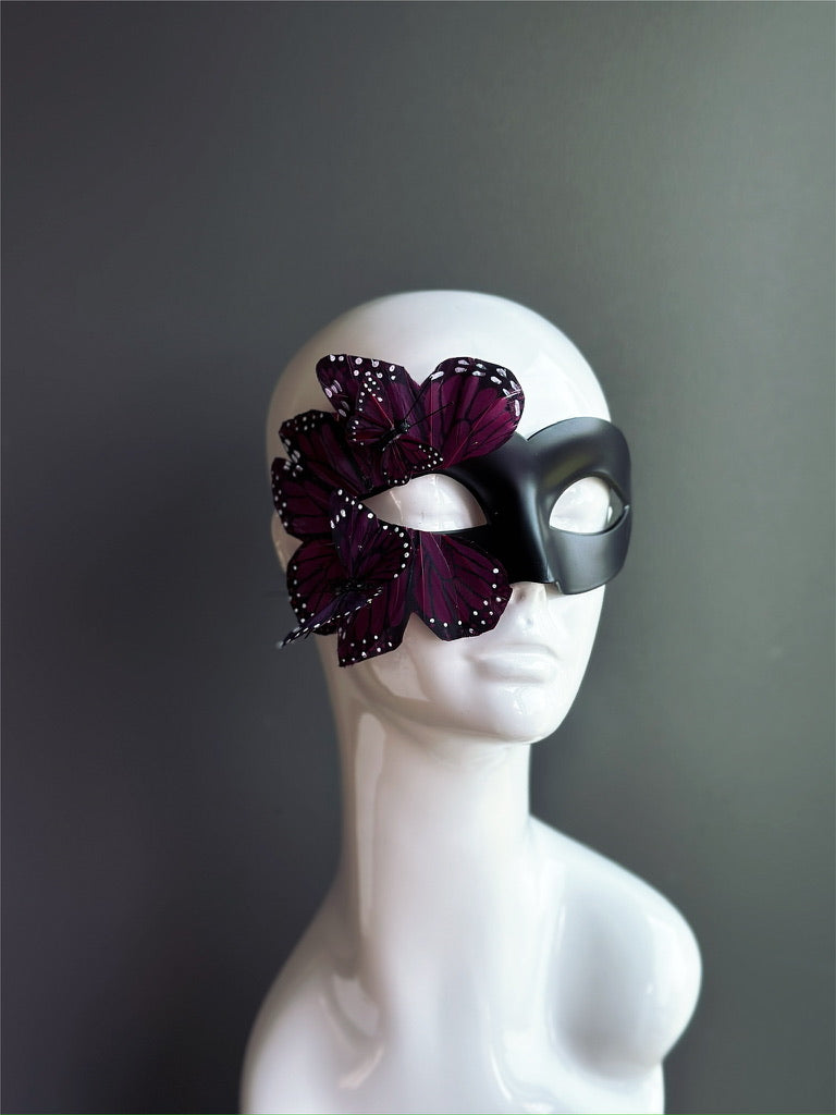 Butterfly Mask - Black and Purple