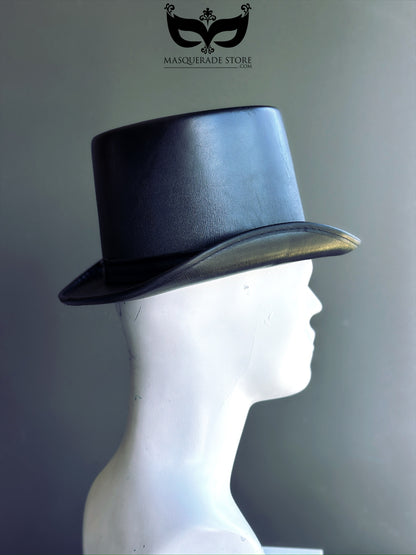 Classic Vegan Leather Top Hat