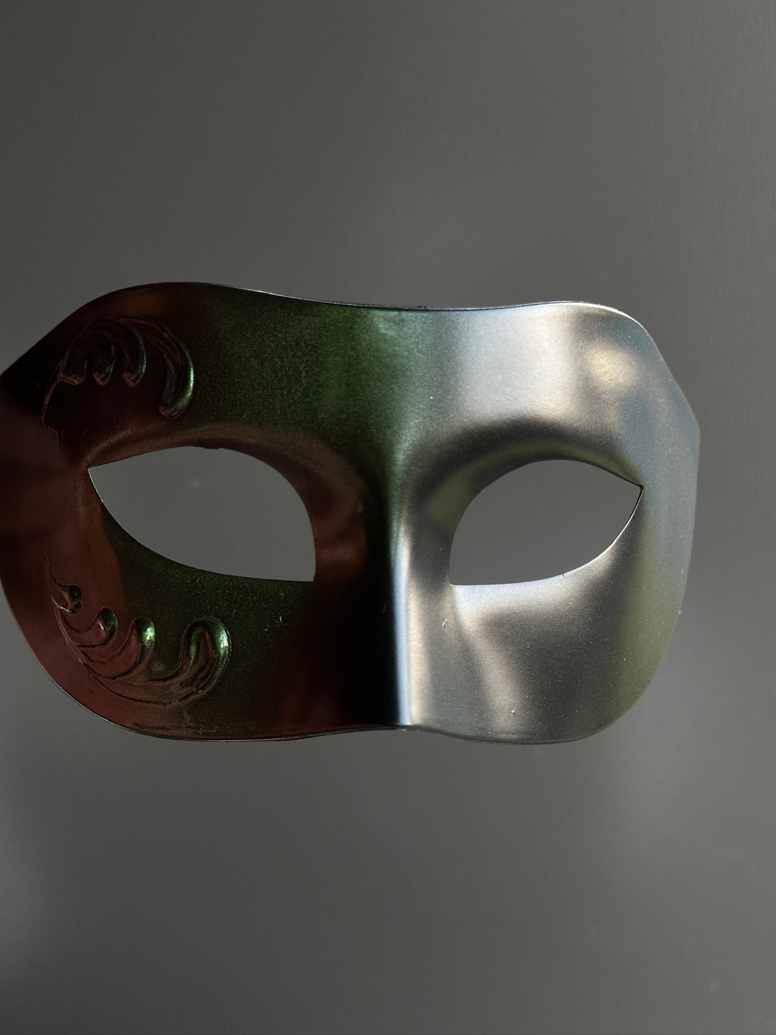 Green Black Venetian Masquerade Mask for Men