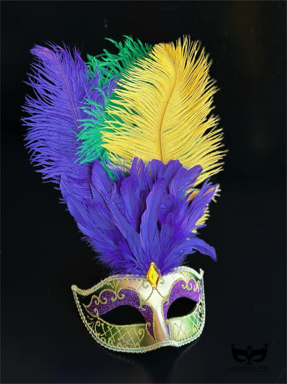 Bulk Masks - Royal Plume Mardi Gras Collection