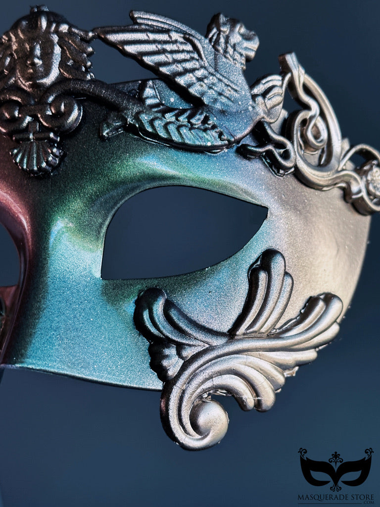 Gladiator Mask - Green Metallic