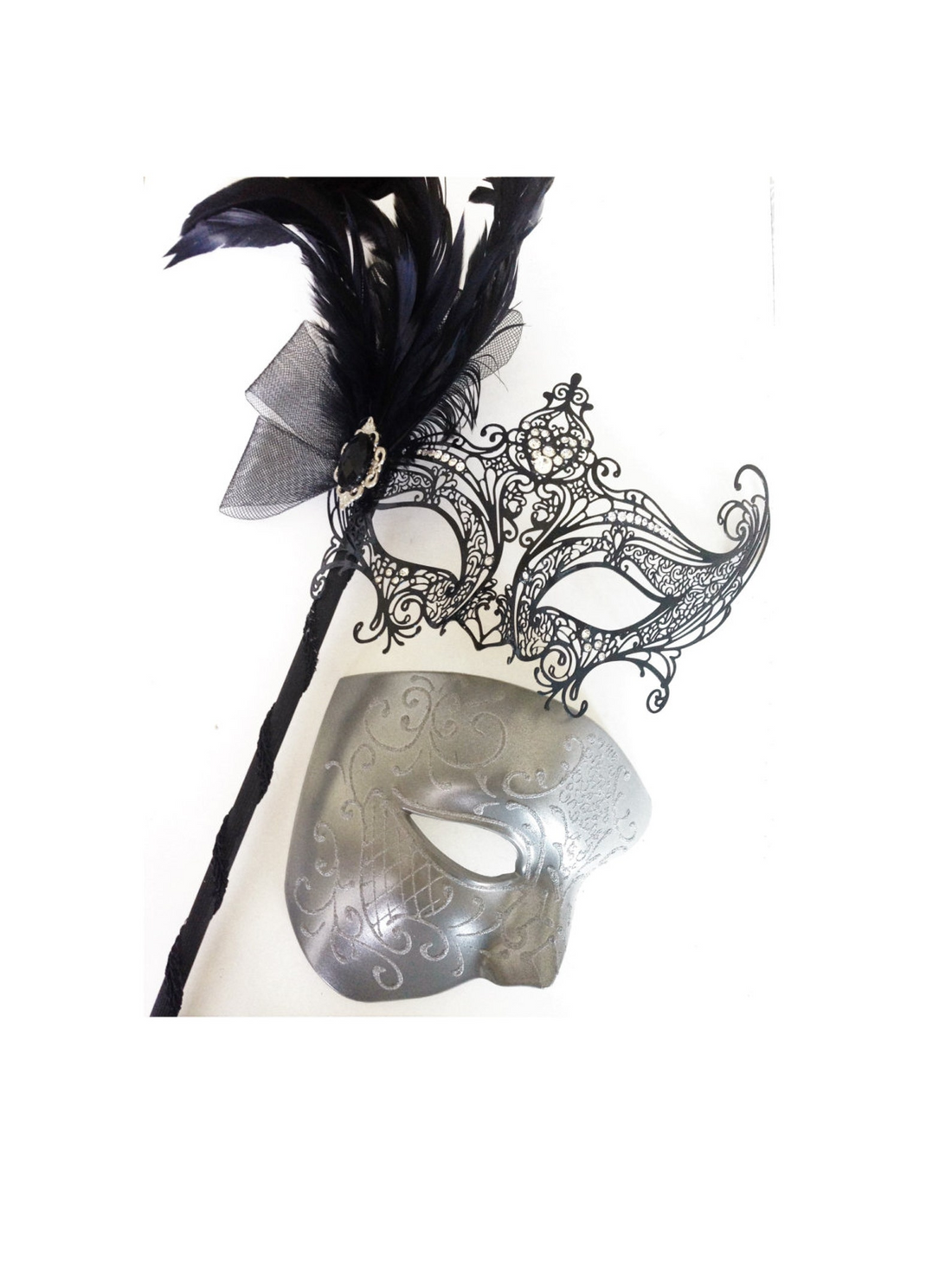 Nocturne Charm – Black &amp; Silver