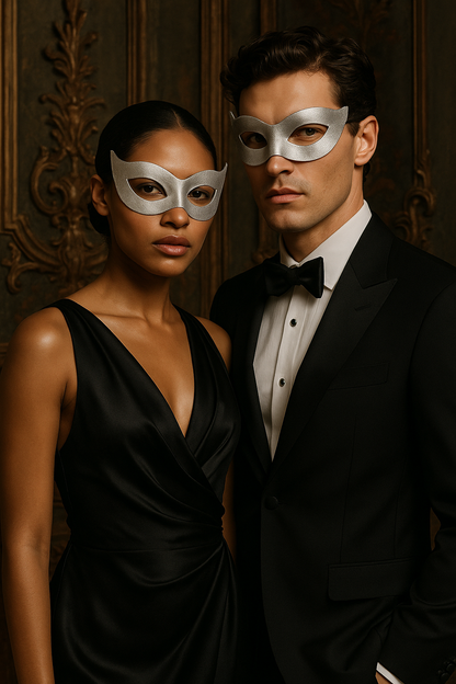 Bulk Masks - Spy - 4-12 Pcs - Silver