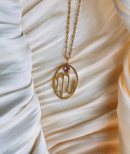 Scorpio - Zodiac Necklace (Gold)