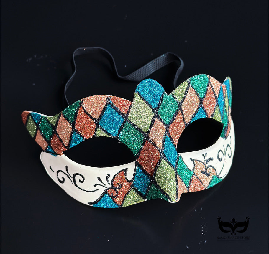 Bulk Masks - Harlequin Glitter Collection