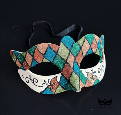 Bulk Masks - Harlequin Glitter Collection