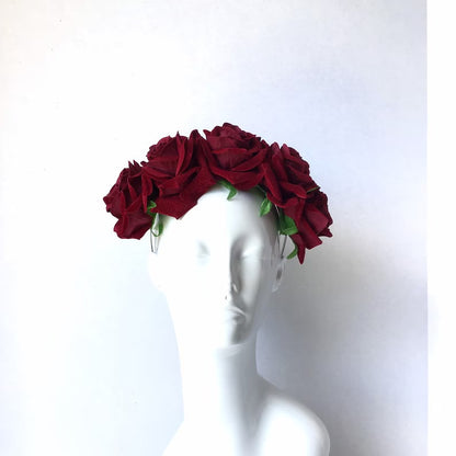 Rose Headband - Red